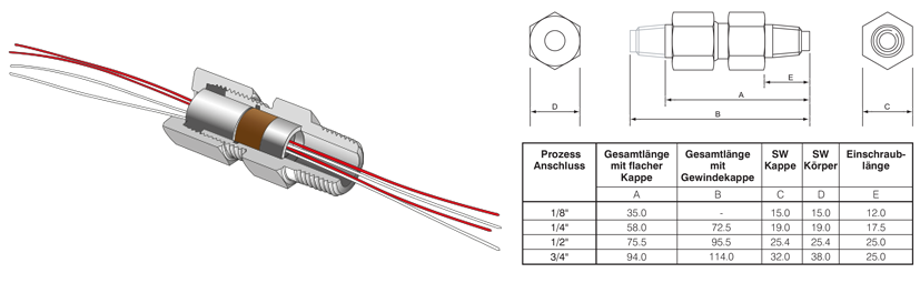 Für mehrere Leitungen und Proben